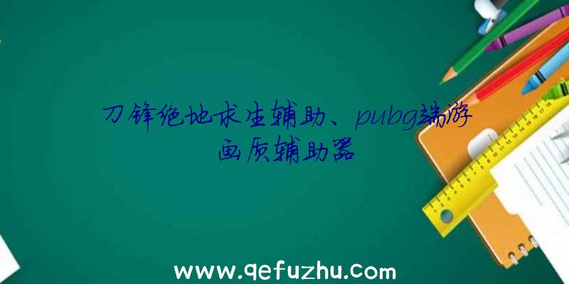 刀锋绝地求生辅助、pubg端游画质辅助器