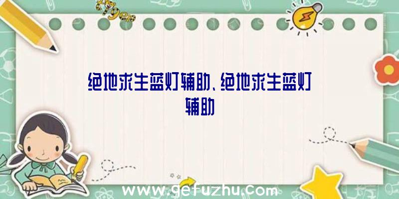 绝地求生蓝灯辅助、绝地求生蓝灯辅助