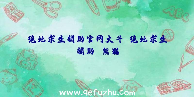 绝地求生辅助官网大牛、绝地求生辅助