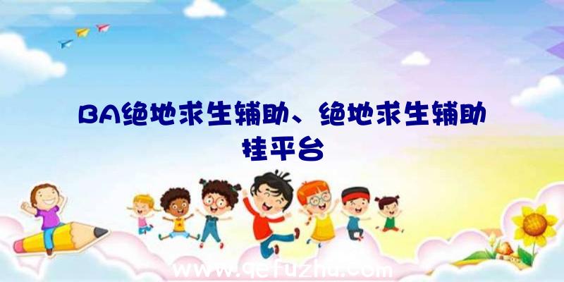 BA绝地求生辅助、绝地求生辅助挂平台