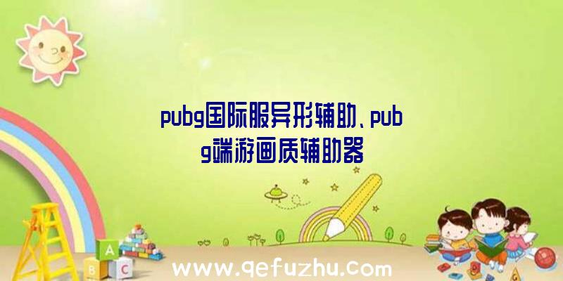 pubg国际服异形辅助、pubg端游画质辅助器
