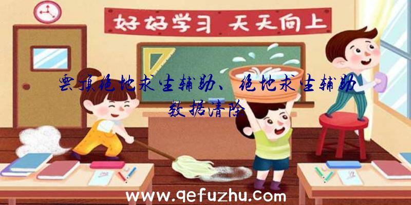 云顶绝地求生辅助、绝地求生辅助数据清除