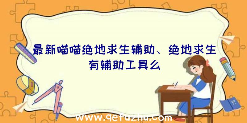最新喵喵绝地求生辅助、绝地求生有辅助工具么