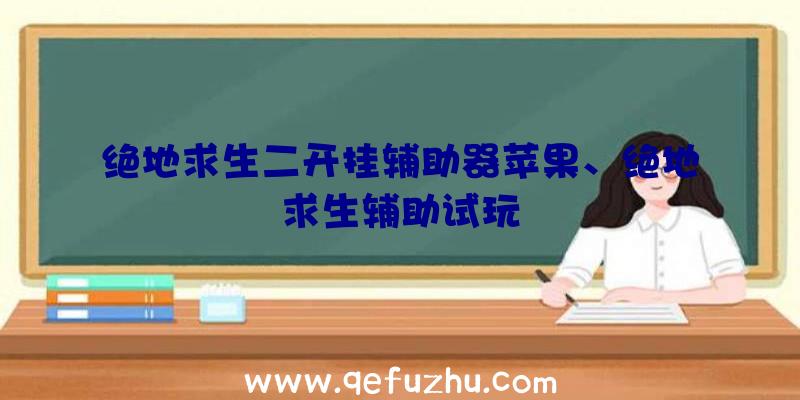 绝地求生二开挂辅助器苹果、绝地求生辅助试玩