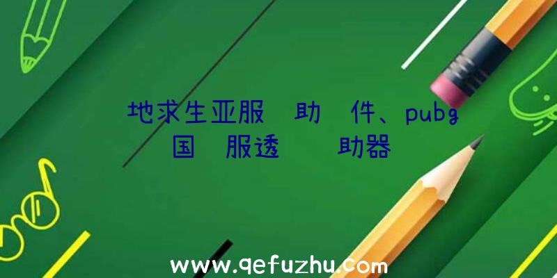 绝地求生亚服辅助软件、pubg国际服透视辅助器
