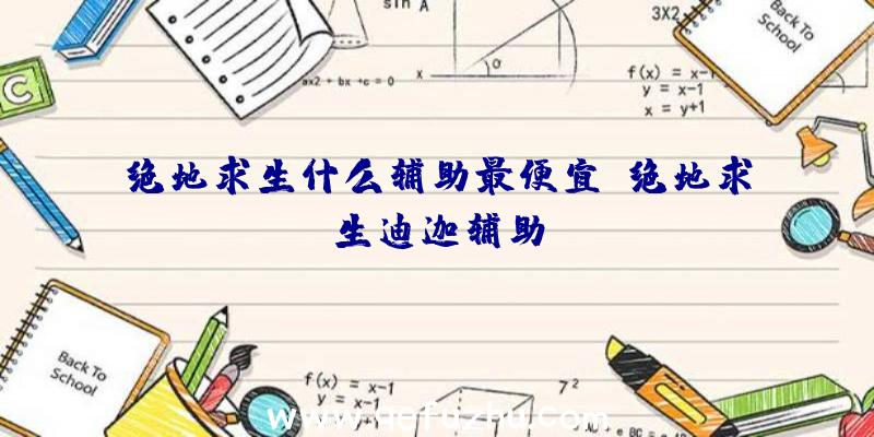 绝地求生什么辅助最便宜、绝地求生迪迦辅助