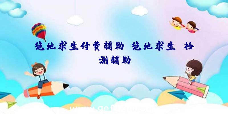 绝地求生付费辅助、绝地求生