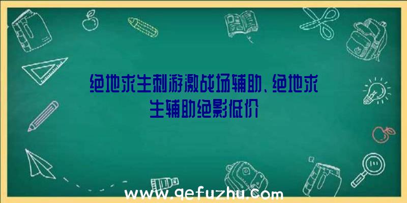 绝地求生刺游激战场辅助、绝地求生辅助绝影低价