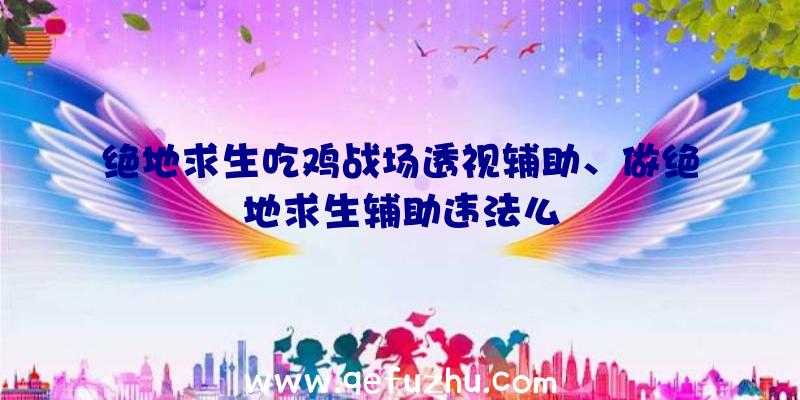 绝地求生吃鸡战场透视辅助、做绝地求生辅助违法么