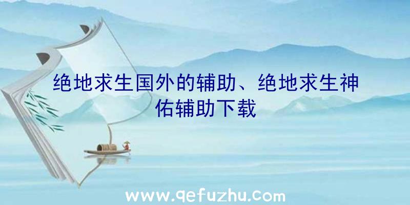绝地求生国外的辅助、绝地求生神佑辅助下载