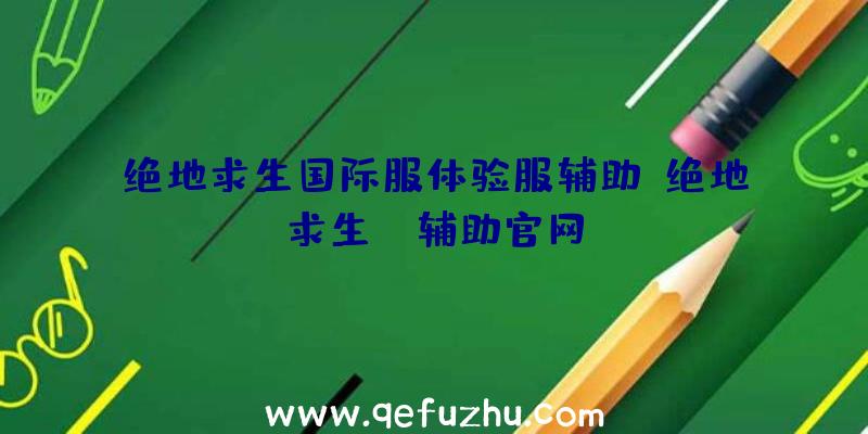 绝地求生国际服体验服辅助、绝地求生be辅助官网