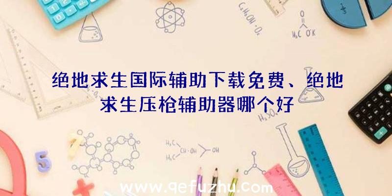 绝地求生国际辅助下载免费、绝地求生压枪辅助器哪个好