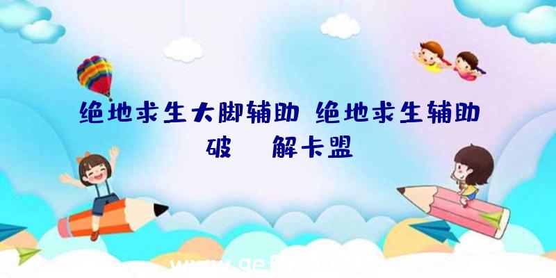绝地求生大脚辅助、绝地求生辅助破解卡盟