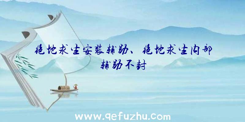 绝地求生安装辅助、绝地求生内部辅助不封