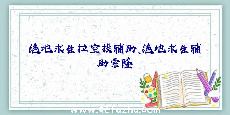 绝地求生拉空投辅助、绝地求生辅助索隆