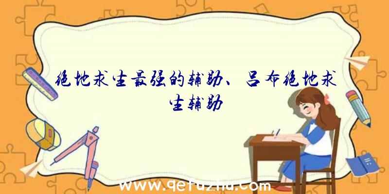 绝地求生最强的辅助、吕布绝地求生辅助