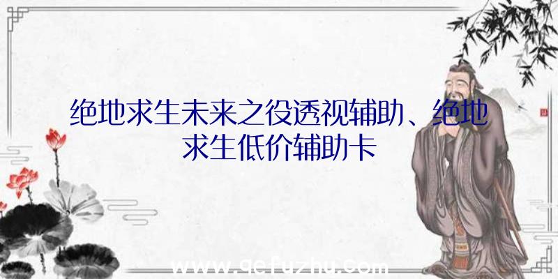绝地求生未来之役透视辅助、绝地求生低价辅助卡