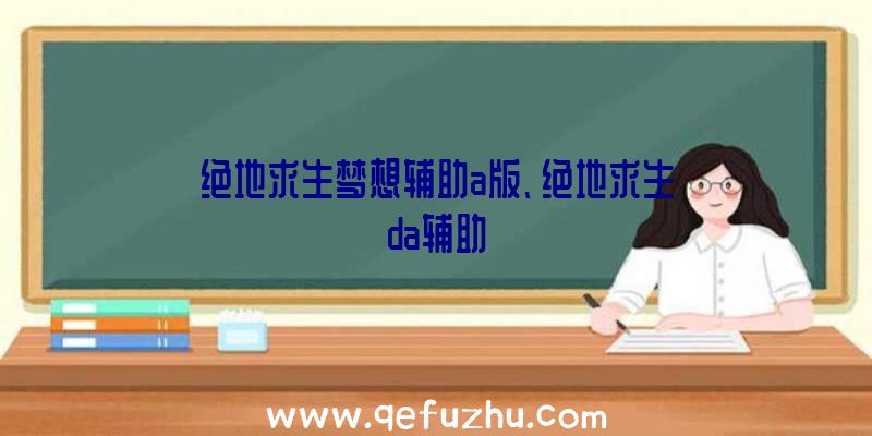 绝地求生梦想辅助a版、绝地求生da辅助