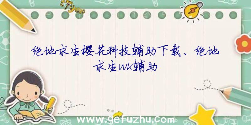 绝地求生樱花科技辅助下载、绝地求生wk辅助