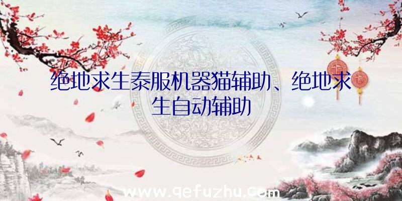 绝地求生泰服机器猫辅助、绝地求生自动辅助