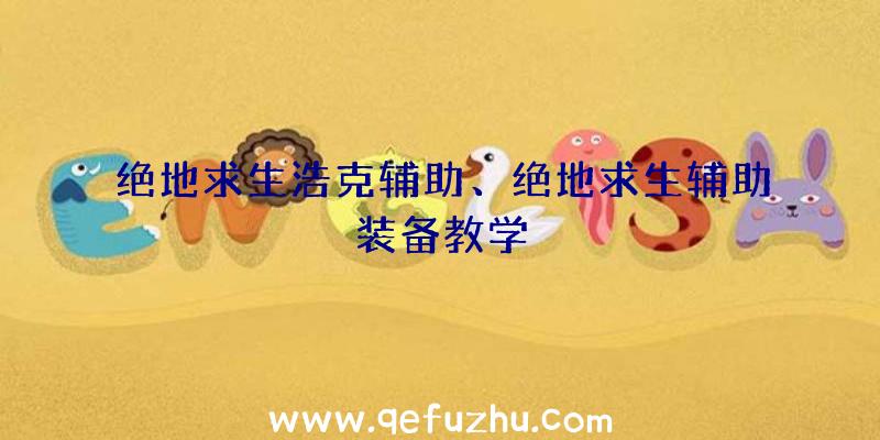 绝地求生浩克辅助、绝地求生辅助装备教学