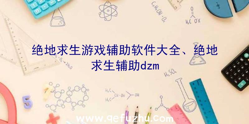 绝地求生游戏辅助软件大全、绝地求生辅助dzm