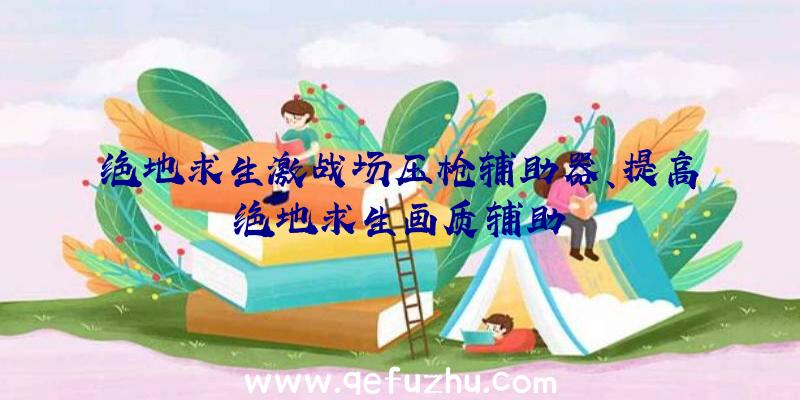 绝地求生激战场压枪辅助器、提高绝地求生画质辅助