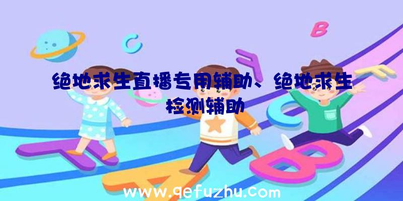 绝地求生直播专用辅助、绝地求生