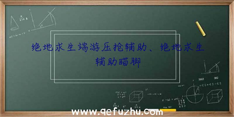 绝地求生端游压抢辅助、绝地求生辅助瞄脚