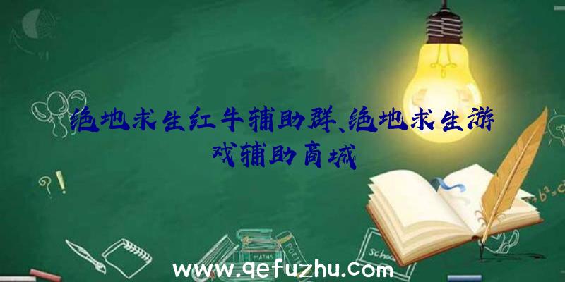 绝地求生红牛辅助群、绝地求生游戏辅助商城
