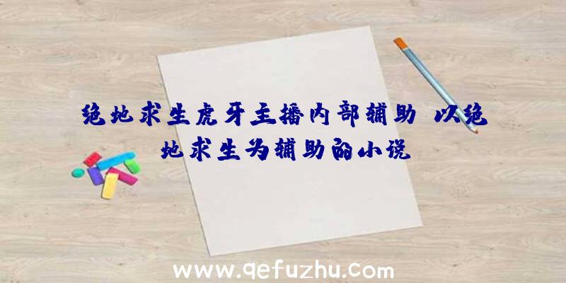 绝地求生虎牙主播内部辅助、以绝地求生为辅助的小说
