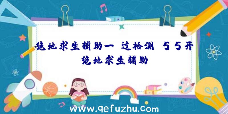 绝地求生辅助一键过检测、55开绝地求生辅助