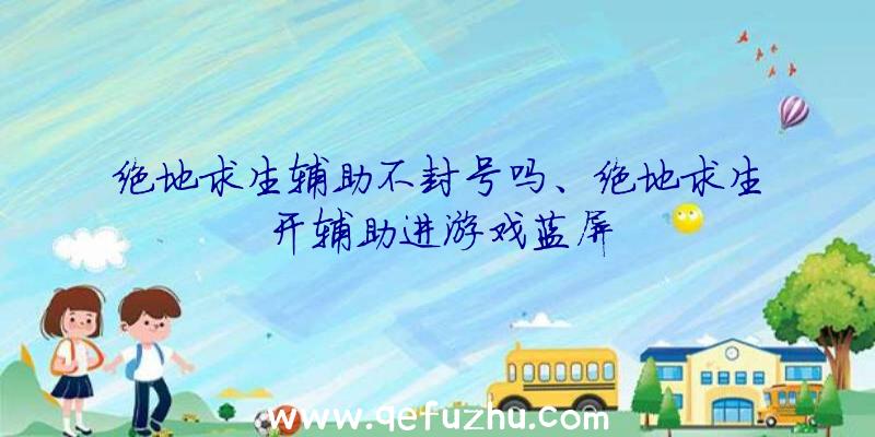 绝地求生辅助不封号吗、绝地求生开辅助进游戏蓝屏