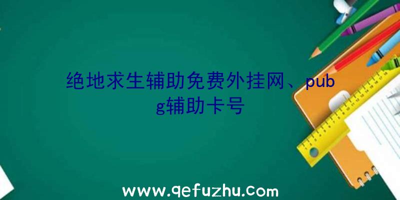 绝地求生辅助免费外挂网、pubg辅助卡号