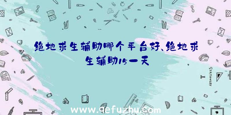 绝地求生辅助哪个平台好、绝地求生辅助15一天
