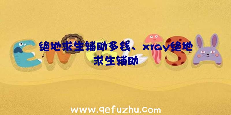 绝地求生辅助多钱、xray绝地求生辅助