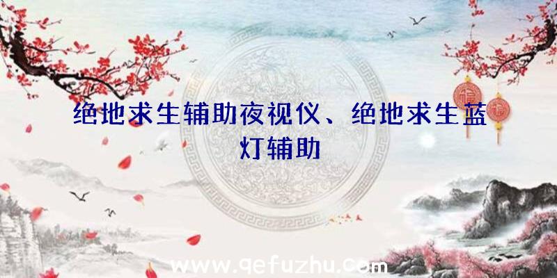 绝地求生辅助夜视仪、绝地求生蓝灯辅助