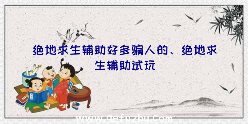 绝地求生辅助好多骗人的、绝地求生辅助试玩