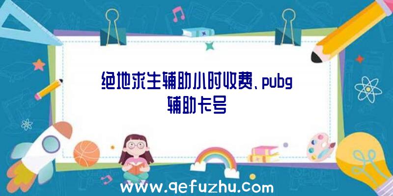绝地求生辅助小时收费、pubg辅助卡号