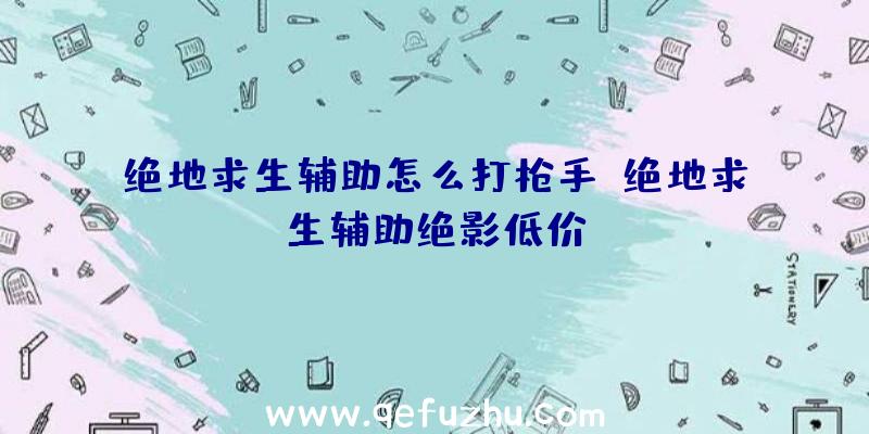 绝地求生辅助怎么打枪手、绝地求生辅助绝影低价