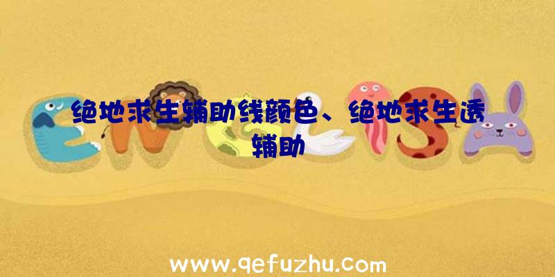 绝地求生辅助线颜色、绝地求生透辅助