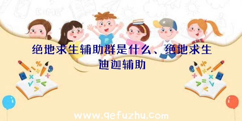 绝地求生辅助群是什么、绝地求生迪迦辅助