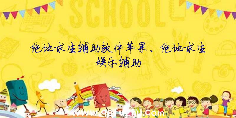 绝地求生辅助软件苹果、绝地求生娱乐辅助
