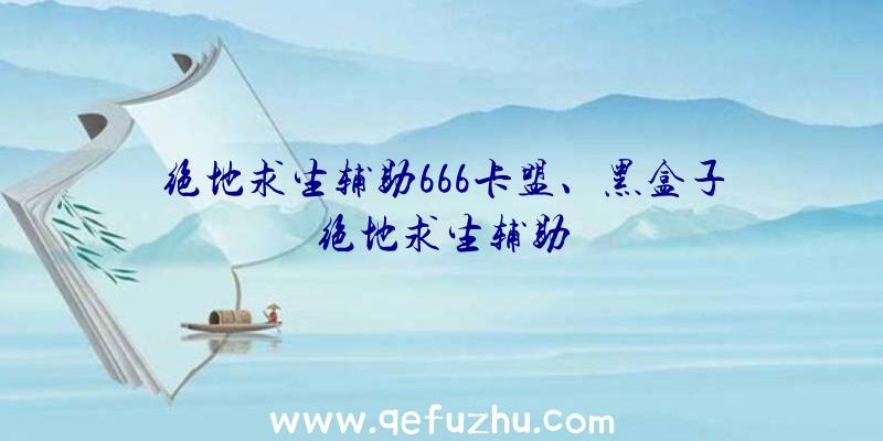 绝地求生辅助666卡盟、黑盒子绝地求生辅助