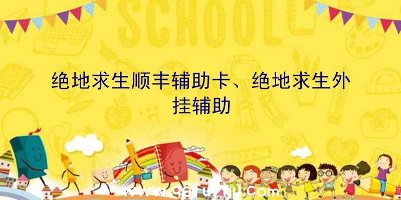 绝地求生顺丰辅助卡、绝地求生外挂辅助