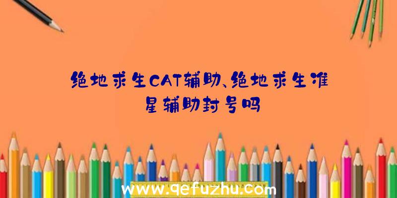 绝地求生CAT辅助、绝地求生准星辅助封号吗