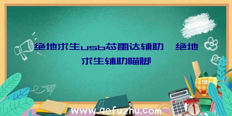 绝地求生usb芯雷达辅助、绝地求生辅助瞄脚