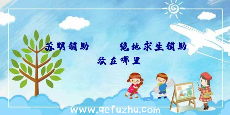 苏明辅助pubg、绝地求生辅助