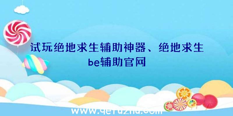 试玩绝地求生辅助神器、绝地求生be辅助官网