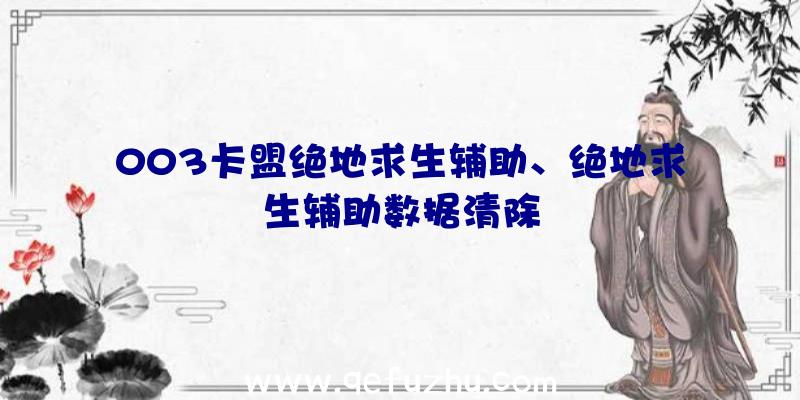 003卡盟绝地求生辅助、绝地求生辅助数据清除
